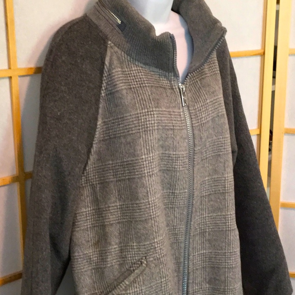 Diego M Wool Angora Mixed Media Coat